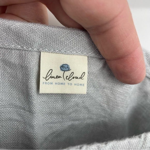 Linen Cloud gray 100% Linen dress from home to home Sz S made in Lithuania - Picture 3 of 6